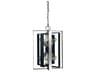 Framburg Interstellar 8-Light Brushed Nickel Matte Black Sputnik Mini Pendant