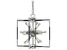 Framburg Zeta 4-Light Brushed Nickel Matte Black Sputnik Pendant