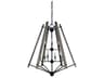 Framburg Meredith 9-Light Matte Black Tiered Chandelier