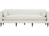 Rowe Madeline Chocolate White Upholstered Sofa