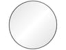 Renwil Posadas Matte Black Round Wall Mirror