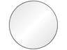 Renwil Sami Matte Black Round Wall Mirror