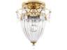Schonbek Bagatelle 1-Light Gold Crystal Semi Flush Mount