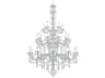 Schonbek Arlington 25-Light Polished Silver Crystal Candelabra Chandelier