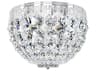 Schonbek Petit Crystal 3-Light Silver Bowl Flush Mount