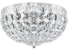 Schonbek Petit Crystal 4-Light Silver Bowl Flush Mount