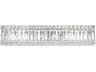 Schonbek Quantum 6-Light Stainless Steel Crystal Vanity Light