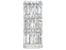 Schonbek Quantum 3-Light Stainless Steel Crystal Wall Sconce