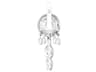 Schonbek Sterling 1-Light Silver Crystal Wall Sconce