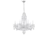 Schonbek Sterling 7-Light Silver Crystal Candelabra Chandelier