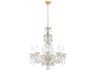 Schonbek Sterling 9-Light Silver Crystal Candelabra Chandelier
