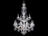 Schonbek Sterling 15-Light Silver Crystal Candelabra Chandelier