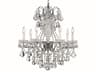 Schonbek New Orleans 7-Light Gold Crystal Candelabra Chandelier