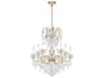 Schonbek New Orleans 10-Light Silver Crystal Candelabra Chandelier