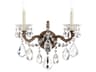 Schonbek La Scala 2-Light Gold Crystal Wall Sconce