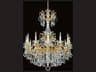 Schonbek La Scala 12-Light Gold Crystal Candelabra Chandelier