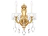 Schonbek La Scala 2-Light Silver Crystal Wall Sconce