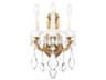 Schonbek La Scala 3-Light Gold Crystal Wall Sconce