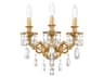 Schonbek Milano 3-Light Gold Crystal Wall Sconce