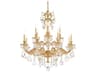 Schonbek Milano 12-Light Silver Crystal Candelabra Chandelier