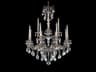 Schonbek Milano 12-Light Silver Crystal Candelabra Chandelier