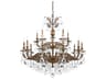Schonbek Milano 15-Light Gold Crystal Candelabra Chandelier
