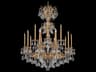 Schonbek Milano 15-Light Gold Crystal Candelabra Chandelier