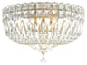 Schonbek Petit Crystal Deluxe 5-Light Gold Bowl Flush Mount
