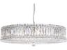 Schonbek Plaza 21-Light Stainless Steel Crystal Round Pendant