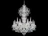 Schonbek Olde World 15-Light Silver Crystal Candelabra Chandelier