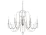 Schonbek Esmery 6-Light Silver Crystal Candelabra Chandelier