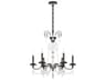 Schonbek Helenia 6-Light Black Crystal Candelabra Chandelier