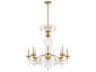 Schonbek Helenia 8-Light Heirloom Gold Crystal Candelabra Chandelier