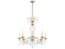 Schonbek Helenia 8-Light Antique Silver Crystal Candelabra Chandelier