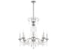Schonbek Helenia 8-Light Heirloom Silver Crystal Candelabra Chandelier