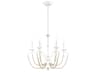 Schonbek Priscilla 6-Light White Crystal Candelabra Chandelier