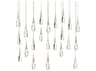Schonbek Hibiscus 23-Light Polished Nickel Island Pendant