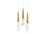 Schonbek Solitude 3-Light Aged Brass Linear Mini Pendant