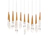 Schonbek Solitude 14-Light Aged Brass Linear Island Pendant