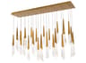 Schonbek Solitude 23-Light Aged Brass Linear Island Pendant