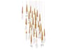 Schonbek Solitude 25-Light Aged Brass Linear Pendant