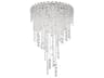 Schonbek Chantant 4-Light Stainless Steel Crystal Flush Mount