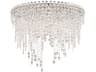Schonbek Chantant 6-Light Stainless Steel Crystal Flush Mount