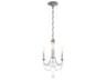 Schonbek Verdana 3-Light Antique Silver Steel Crystal Candelabra Chandelier