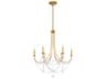 Schonbek Verdana 6-Light Heirloom Gold Crystal Candelabra Chandelier