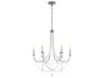 Schonbek Verdana 6-Light Antique Silver Crystal Candelabra Chandelier
