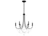 Schonbek Verdana 6-Light Black Crystal Candelabra Chandelier