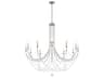 Schonbek Verdana 12-Light Antique Silver Crystal Candelabra Chandelier