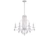 Schonbek Sarella 6-Light Silver Crystal Candelabra Chandelier