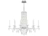 Schonbek Siena 10-Light Silver Crystal Candelabra Chandelier